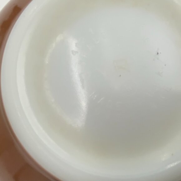 PYREX Early American Cinderella Mixing Bowl, #442, 1-1/2 QT, Brown & Gold - Picture 2 of 9